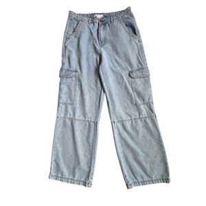 Sincerely Jules Denim Jeans Wide Leg Pockets SZ 29